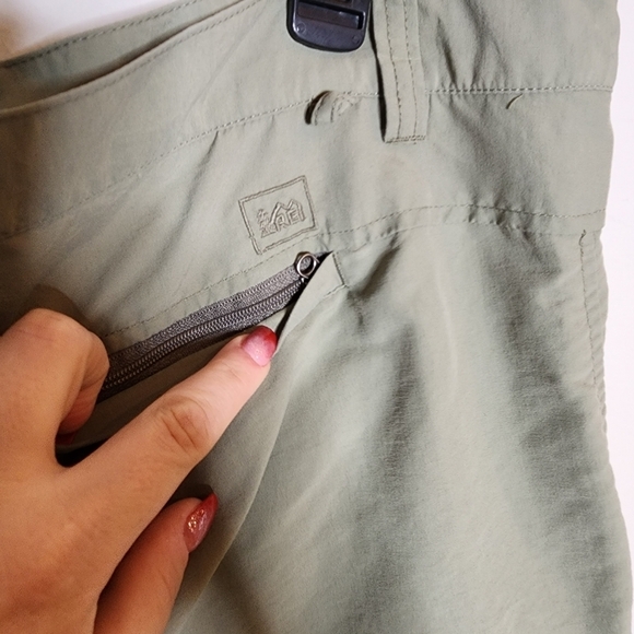 REI green nylon shorts. Men's size 42. 10" inseam - Picture 4 of 15